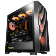 安钛克 Antec 风行者 DF 700 Flux 中塔钢化玻璃/散热担当/支持双位360水冷/标配5把风扇