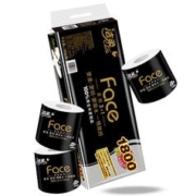C&S 洁柔 卷纸 黑Face加厚4层180g卫生纸巾*10卷 母婴可用 冲厕易降解