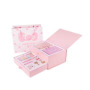 kinbor Hello Kitty手账本套装少女心创意儿童节文具礼盒女孩生日礼物14件套(皮面笔记本子钢笔胶带)DTB6507