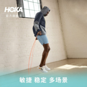 HOKA ONE ONE男女款秋冬速力马尔跳绳综合训练鞋SOLIMAR支撑稳定轻便 香槟白 / 玻璃蓝-女 40.5