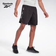 Reebok锐步官方男子SHORT黑色经典健身训练舒适运动短裤GJ0648 GJ0648_黑色 A/2XL