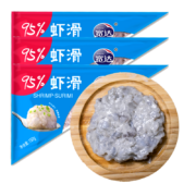 京东百亿补贴：宽达 鲜虾滑 150g*3件 虾肉含量95%