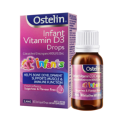 ostelin奥斯特林 婴幼儿童补钙液体维生素d3滴剂 宝宝补钙 2.4ml 新生儿0个月-12岁