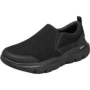 斯凯奇（Skechers）男子秋冬时尚一脚蹬懒人健步鞋轻质透气休闲鞋运动鞋 216029-BBK 黑色 41