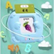 满意星园 儿童插卡片学习机 USB充电款 蓝色早教机+112张卡片（中英版）