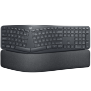 罗技（Logitech）ERGO K860 无线蓝牙键盘 多操作系统键盘 人体工学分体式键盘 多设备匹配办公键盘 K860黑色