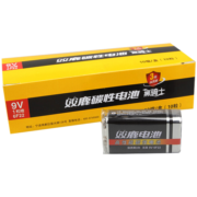 双鹿 9V碳性电池10粒缩装 适用玩具万用表烟雾报警器麦克风遥控器话筒电子仪表方形电池 10粒缩装