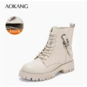 Aokang 奥康 加绒保暖马丁靴