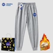 NASA WEEK 运动休闲裤纯棉男女加绒加厚季小脚裤大码情侣卫裤潮J