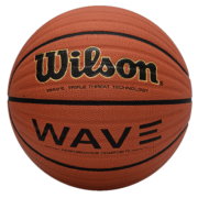 威尔胜（Wilson）篮球 波浪纹 WAVE比赛室内外通用PU球儿童青少年高中生成人7号球 WTB0620IB07CN-Wave系列