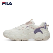 FILA 斐乐女鞋猫爪鞋3代老爹鞋休闲运动鞋缓震厚底慢跑鞋FLUID Ⅲ 奶白-GD 37.5