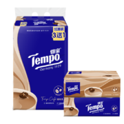 概率券：Tempo 得宝 抽纸 咖啡味4层加厚90抽*4包