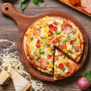 Pulmuone 圃美多 咸香香肠薄底披萨 270g/盒 冷冻 半成品速食 芝士三合一