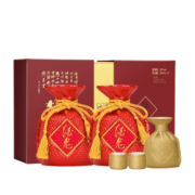 酒鬼（JIUGUI）【酒厂直供】52度酒鬼红坛双支礼盒500ml*2带礼袋白酒礼品馥郁香 52度 500mL 2瓶 红坛礼盒单瓶