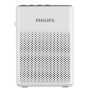 飞利浦（PHILIPS）SBM200 小蜜蜂扩音器便携插卡音箱会议扬声器麦克风喇叭喊话教师导游专用教学讲课户外小巧迷你白