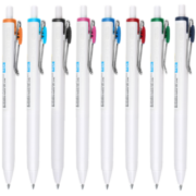 三菱（Uni）UMN-S-05小浓芯按动中性笔 uni-ball one系列0.5mm财务办公学生考试用签字笔 8色套装