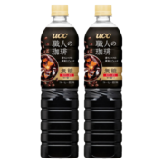 悠诗诗（UCC） 日本进口黑咖啡900ml 职人咖啡饮料【24.1.10到期】 无糖900ml*2瓶