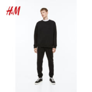 H&M HM男装卫裤2条装2023冬季新款舒适保暖加绒休闲柔软慢跑裤0970816