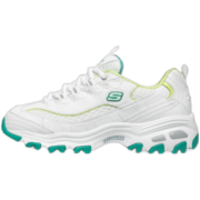 斯凯奇（Skechers）老爹鞋子女小白鞋熊猫鞋冬季运动休闲厚底百搭99999863/88888008 99999863-白色/绿色/WGR 35