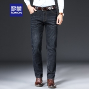 罗蒙（ROMON）牛仔裤男 9908H黑色【厚款】 33