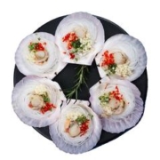 全聚鲜 蒜蓉粉丝扇贝 12只 800g