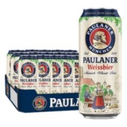 PAULANER 保拉纳 德国原装进口啤酒小麦啤酒白啤500ml*24听