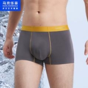 马克华菲男士内裤纯棉抑菌四角平角内裤3条