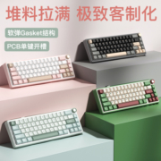 RKR65客制化机械键盘RGB小型便携无线蓝牙三模GASKET全键插拔66键