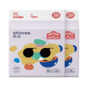 爽然（shinrea）超柔透气拉拉裤成长裤 婴儿尿不湿男女宝宝小内裤 拉拉裤 XXL26片