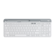 罗技（Logitech）K580 键盘 蓝牙键盘 办公键盘 无线键盘 便携超薄键盘 笔记本键盘 平板键盘 芍药白