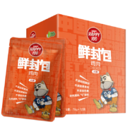 Plus会员:顽皮Happy100狗罐头鸡肉鲜封包840g(70g*12袋)成犬零食湿粮