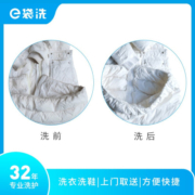 e袋洗 洗衣 洗鞋服务，32年专业洗护经验，购买后30天内可约，羽绒服/大衣/西装/衬衫/运动鞋 衣鞋5件洗