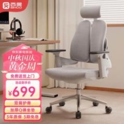 京东PLUS：SIHOO 西昊 T1 人体工学椅 浅灰