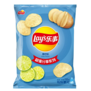 概率券:乐事（Lay's）薯片 休闲零食 青柠味 135克*4件