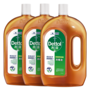 滴露（Dettol）消毒液消毒水衣物除菌液 衣服洗衣机地板杀菌消毒剂喷雾 非84酒精 【量贩屯货】1.8L*3瓶