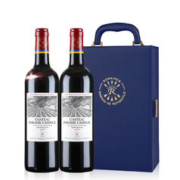 限移动端、京东百亿补贴：拉菲古堡 拉菲（LAFITE）凯萨天堂古堡珍酿干红葡萄酒 750ml*2 耀蓝礼盒装