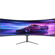 泰坦军团49英寸曲面屏 144Hz Type-C 65W HDR 32:9双显带鱼屏 电竞游戏办公 旋转升降 准4K电脑显示器 C49SHC