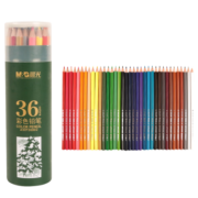 晨光(M&G)文具36色油性彩色铅笔 学生美术绘画填色笔 六角杆绿筒装 老师推荐开学用品AWP36802礼物送礼