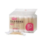 品迈 新疆棉签一次性双头化妆棉棒婴儿掏耳朵消毒清洁家用500支