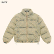 SMFK Wild World 探险家登山棉服张天爱同款CG011F/FG/BLG 牛仔花园 S