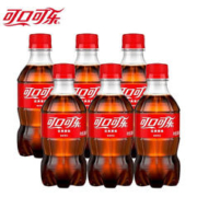 Fanta 芬达 可口可乐（Coca-Cola）汽水碳酸饮料经典可乐 300ml*6小瓶装