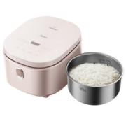 Midea 美的 低糖电饭煲 无涂层电饭锅4L不锈钢 MB-4E62LS