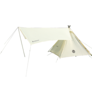 黑鹿（BLACKDEER）幽居印第安帐篷天幕组合二合一 涂银防晒遮阳棚防雨户外露营装备 幽居 印第安组合帐篷 铝杆