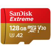 闪迪（SanDisk）128GB TF（MicroSD）内存卡 U3 V30 4K A2 兼容运动相机和无人机存储卡 读速高达190MB/s99.9元 (月销1w+)