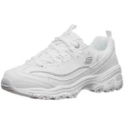 斯凯奇（Skechers）蕾丝熊猫鞋小白鞋子女士厚底增高百搭休闲运动经典复古黑色11959 白色/WHT 37