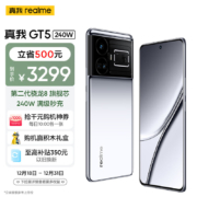 realme 真我 GT5 240W 第二代骁龙8 5G旗舰芯 240W满级秒充 144Hz电竞直屏 24GB+1TB 流银幻镜 5G手机