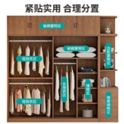 雅耐(家居) 全实木衣柜家用卧室出租房用现代简约组装经济型免安装推拉门衣柜