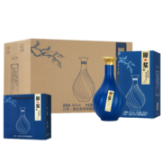 洋河镇白酒整箱特价52度浓香型白酒粮食酿造酒500ml*6瓶礼盒装蓝原浆