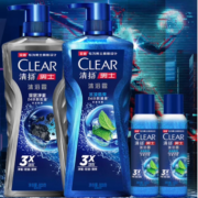 京东百亿补贴:清扬（CLEAR）男士沐浴露 净澈控油（600g+100g）+冰凉酷爽（600g+100g）