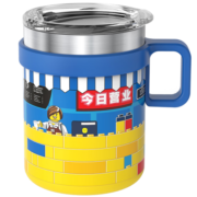 乐高（LEGO）今日营业370ml咖啡杯304不锈钢便携高颜值保温杯学生水杯